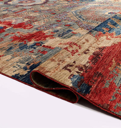 Tappeto Mamluk Moderno Multicolore, Fatto a mano, 417x295cm - CarpetLiving