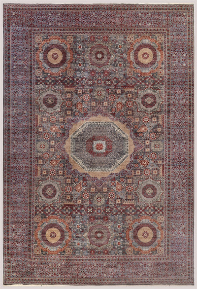 Tappeto Mamluk Moderno Multicolore, Fatto a mano, 541x359cm - CarpetLiving