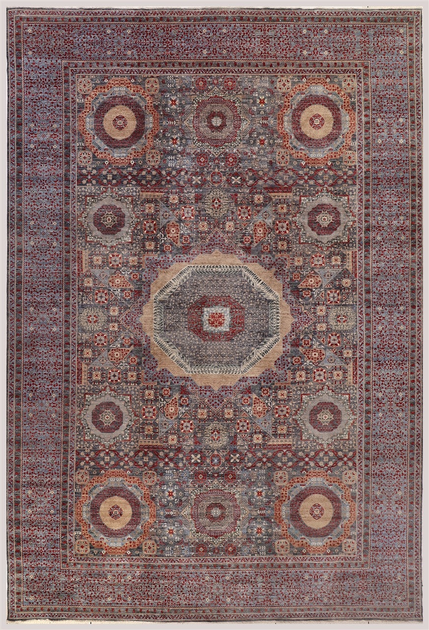 Tappeto Mamluk Moderno Multicolore, Fatto a mano, 541x359cm
