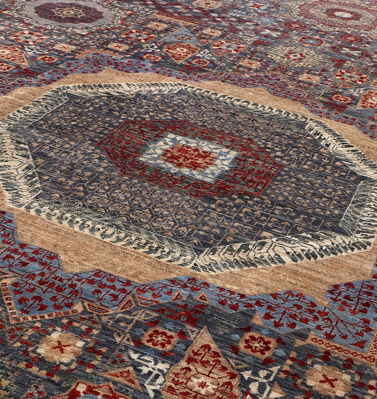 Tappeto Mamluk Moderno Multicolore, Fatto a mano, 541x359cm