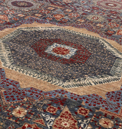 Tappeto Mamluk Moderno Multicolore, Fatto a mano, 541x359cm