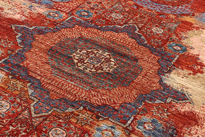 Tappeto Mamluk Moderno Multicolore, Fatto a mano, 363x269cm - CarpetLiving