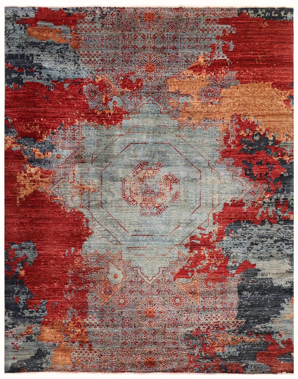 Tappeto Mamluk Moderno Multicolore, Fatto a mano, 349x274cm