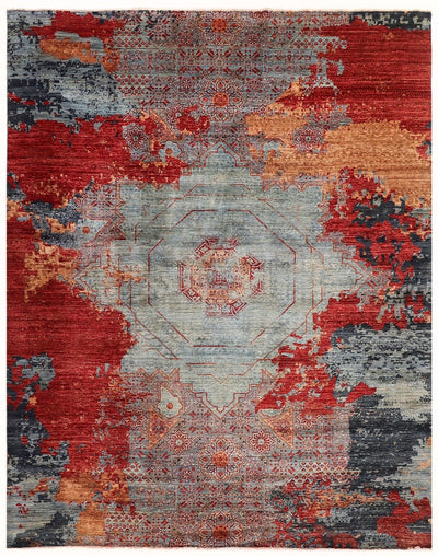 Tappeto Mamluk Moderno Multicolore, Fatto a mano, 349x274cm - CarpetLiving
