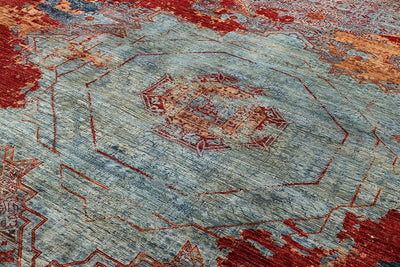 Tappeto Mamluk Moderno Multicolore, Fatto a mano, 349x274cm - CarpetLiving