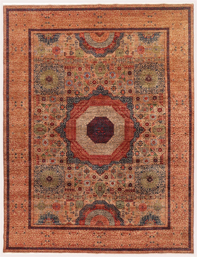 Tappeto Mamluk Moderno Multicolore, Fatto a mano, 357x271cm - CarpetLiving