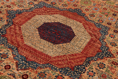 Tappeto Mamluk Moderno Multicolore, Fatto a mano, 357x271cm - CarpetLiving