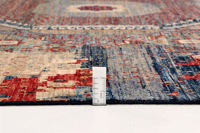 Handmade Multicolour Modern Mamluk Rug, 357x269cm