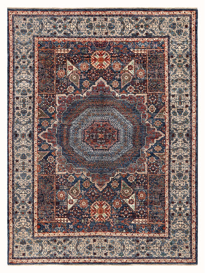 Tappeto Mamluk Moderno Multicolore, Fatto a mano, 202x148cm