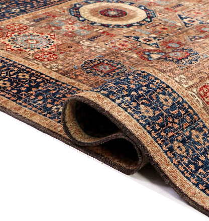 Tappeto Mamluk Moderno Multicolore, Fatto a mano, 205x146cm