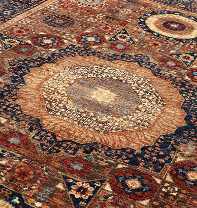 Tappeto Mamluk Moderno Multicolore, Fatto a mano, 205x146cm - CarpetLiving