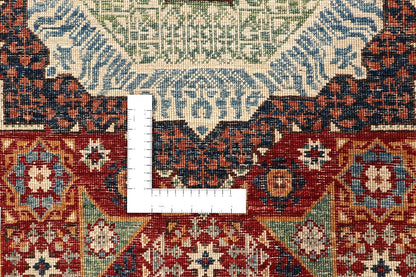 Tappeto Passatoia Mamluk Moderno Multicolore, Fatto a mano, 906x76cm