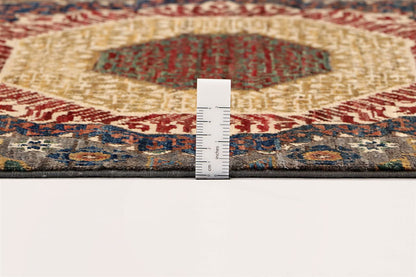 Tappeto Passatoia Mamluk Moderno Multicolore, Fatto a mano, 895x80cm