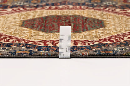 Tappeto Passatoia Mamluk Moderno Multicolore, Fatto a mano, 899x77cm