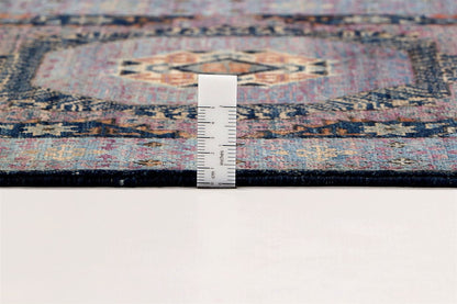 Tappeto Passatoia Mamluk Moderno Multicolore, Fatto a mano, 977x76cm