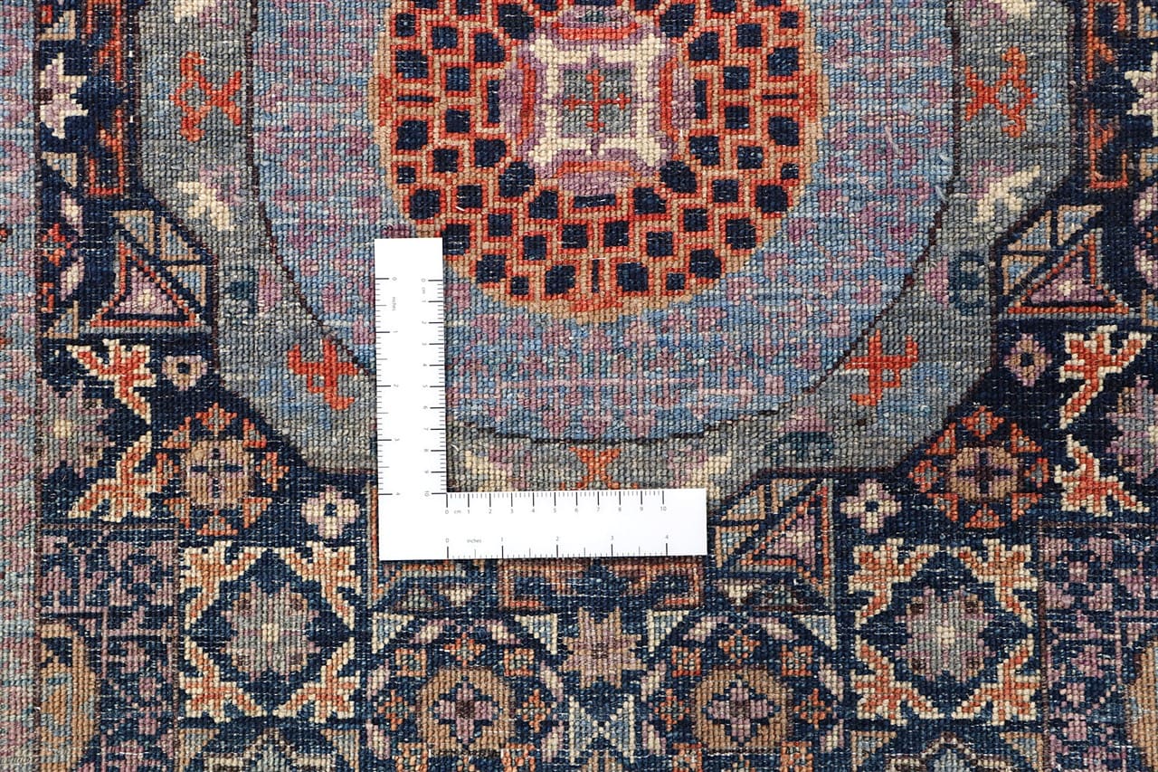 Tappeto Passatoia Mamluk Moderno Multicolore, Fatto a mano, 977x76cm