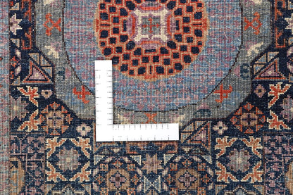 Tappeto Passatoia Mamluk Moderno Multicolore, Fatto a mano, 977x76cm