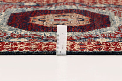 Tappeto Passatoia Mamluk Moderno Multicolore, Fatto a mano, 556x78cm