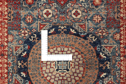 Tappeto Passatoia Mamluk Moderno Multicolore, Fatto a mano, 556x78cm