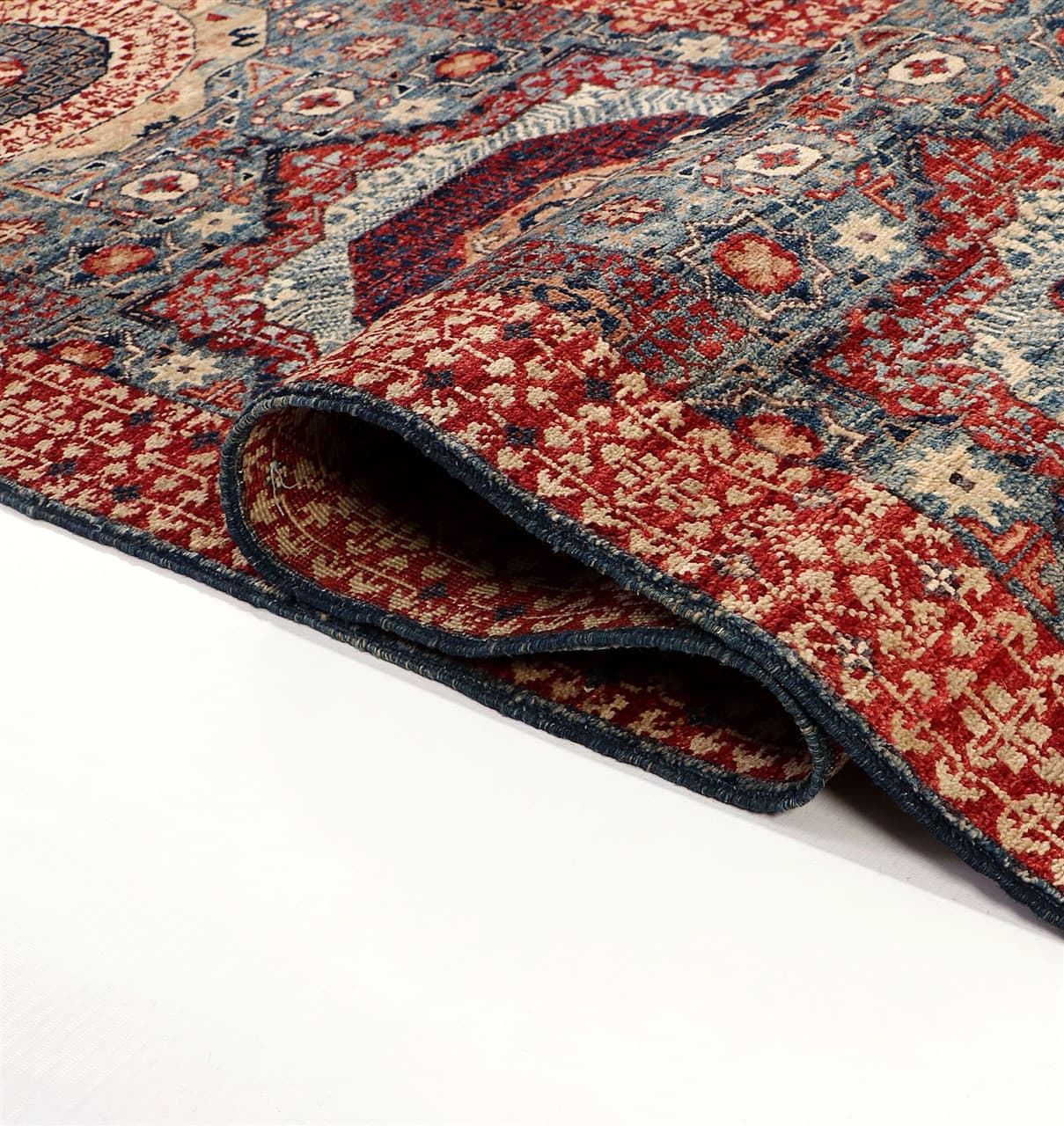 Tappeto Passatoia Mamluk Moderno Multicolore, Fatto a mano, 556x78cm