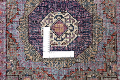 Tappeto Passatoia Mamluk Moderno Multicolore, Fatto a mano, 897x75cm