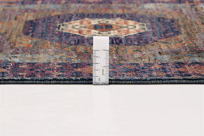 Tappeto Passatoia Mamluk Moderno Multicolore, Fatto a mano, 899x74cm