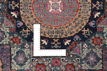 Tappeto Passatoia Mamluk Moderno Multicolore, Fatto a mano, 468x76cm