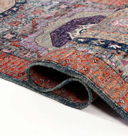 Tappeto Passatoia Mamluk Moderno Multicolore, Fatto a mano, 468x76cm