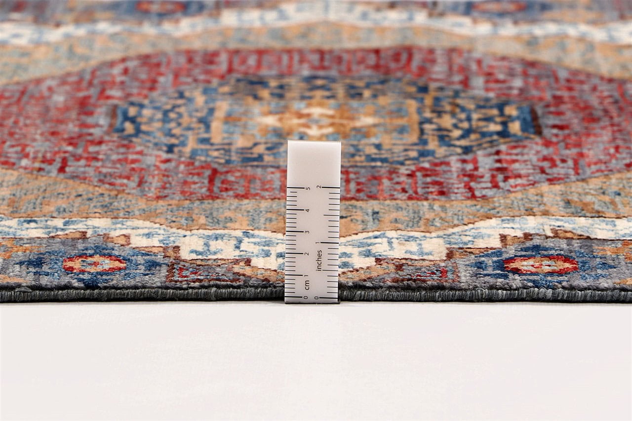 Tappeto Passatoia Mamluk Moderno Multicolore, Fatto a mano, 190x79cm