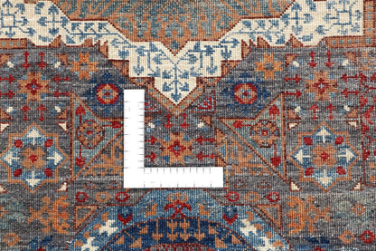 Tappeto Passatoia Mamluk Moderno Multicolore, Fatto a mano, 190x79cm