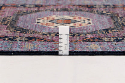 Tappeto Passatoia Mamluk Moderno Multicolore, Fatto a mano, 465x81cm