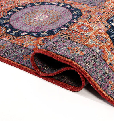Tappeto Passatoia Mamluk Moderno Multicolore, Fatto a mano, 472x76cm - CarpetLiving