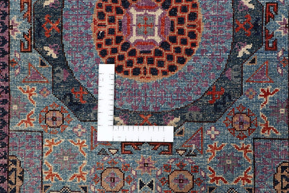 Tappeto Passatoia Mamluk Moderno Multicolore, Fatto a mano, 481x79cm
