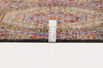 Tappeto Passatoia Mamluk Moderno Multicolore, Fatto a mano, 414x76cm - CarpetLiving