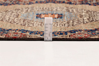 Tappeto Passatoia Mamluk Moderno Multicolore, Fatto a mano, 416x75cm - CarpetLiving