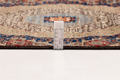 Tappeto Passatoia Mamluk Moderno Multicolore, Fatto a mano, 416x75cm