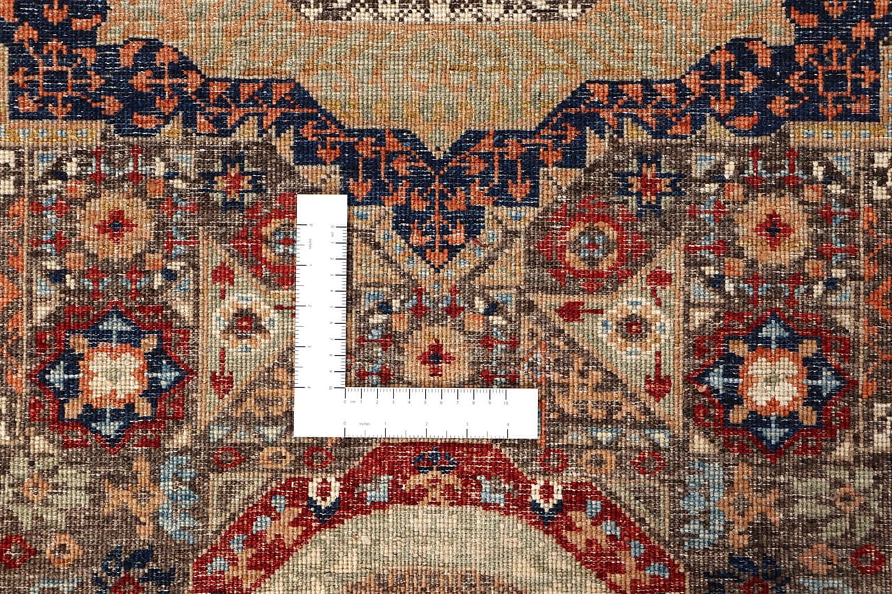 Tappeto Passatoia Mamluk Moderno Multicolore, Fatto a mano, 416x75cm