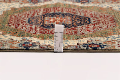 Tappeto Passatoia Mamluk Moderno Multicolore, Fatto a mano, 287x76cm - CarpetLiving