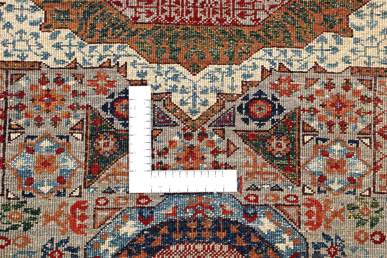 Tappeto Passatoia Mamluk Moderno Multicolore, Fatto a mano, 287x76cm