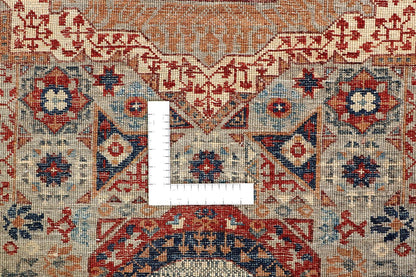 Tappeto Passatoia Mamluk Moderno Multicolore, Fatto a mano, 305x80cm