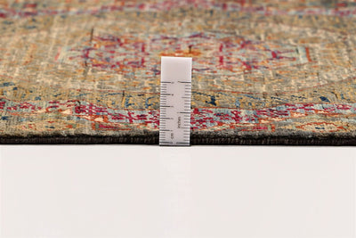 Tappeto Passatoia Mamluk Moderno Multicolore, Fatto a mano, 297x76cm - CarpetLiving