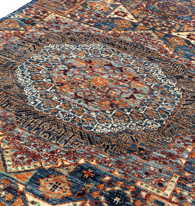 Tappeto Passatoia Mamluk Moderno Multicolore, Fatto a mano, 309x82cm - CarpetLiving