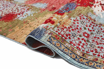 Tappeto Mamluk Moderno Multicolore, Fatto a mano, 446x379cm - CarpetLiving