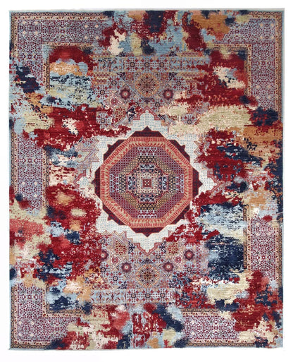 Tappeto Mamluk Moderno Multicolore, Fatto a mano, 446x359cm