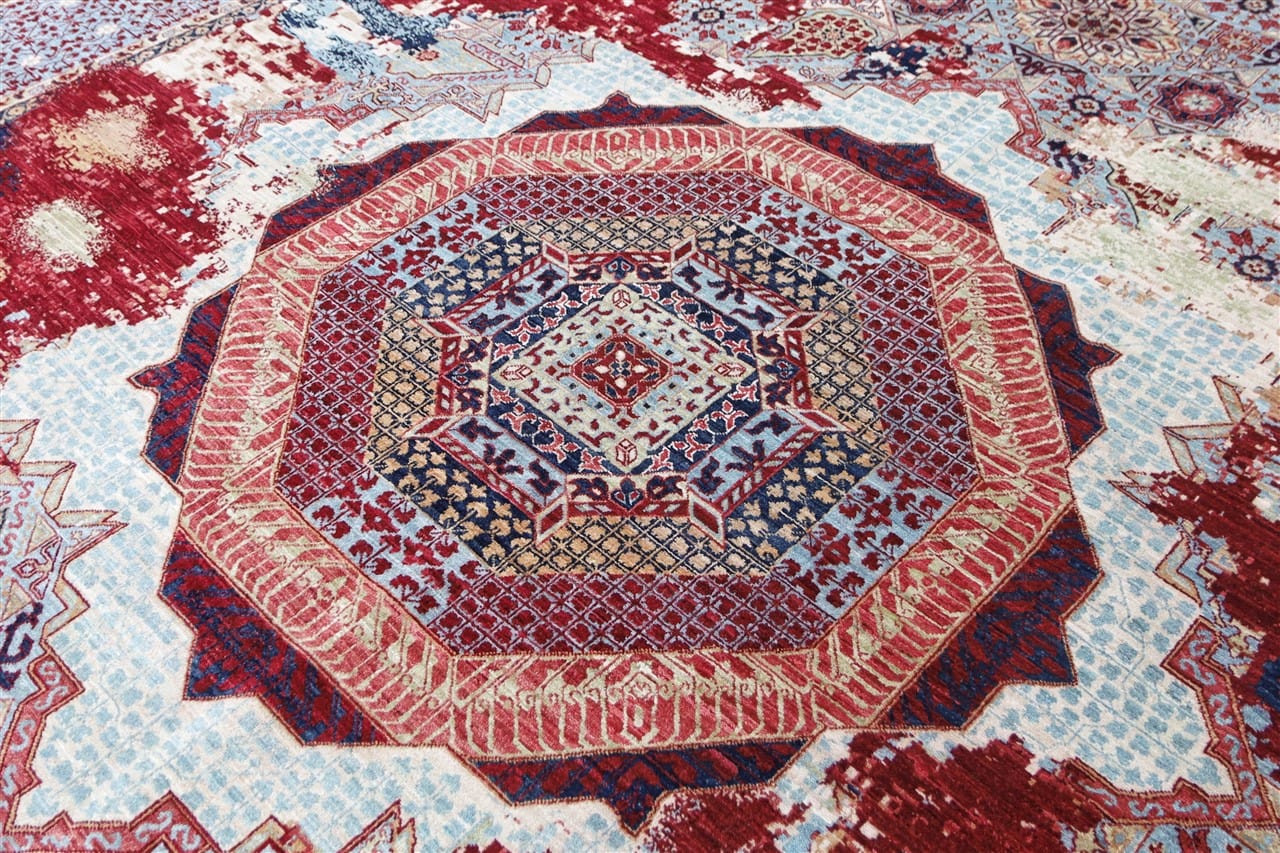 Tappeto Mamluk Moderno Multicolore, Fatto a mano, 446x359cm