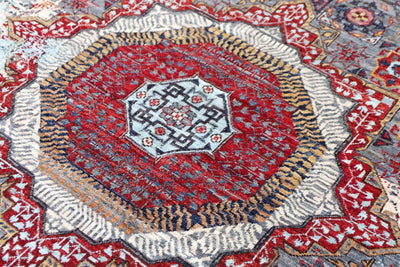 Handmade Multicolour Modern Mamluk Rug, 352x278cm