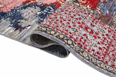 Handmade Multicolour Modern Mamluk Rug, 352x278cm