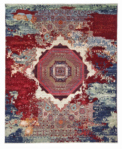 Tappeto Mamluk Moderno Multicolore, Fatto a mano, 303x245cm
