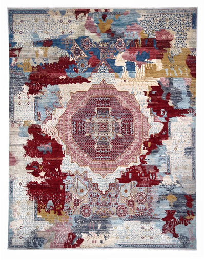 Tappeto Mamluk Moderno Multicolore, Fatto a mano, 298x241cm - CarpetLiving