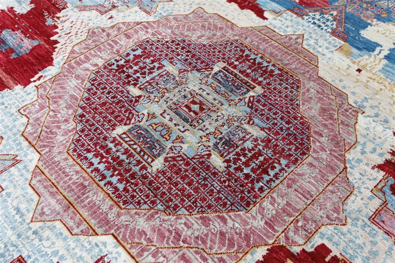 Tappeto Mamluk Moderno Multicolore, Fatto a mano, 298x241cm